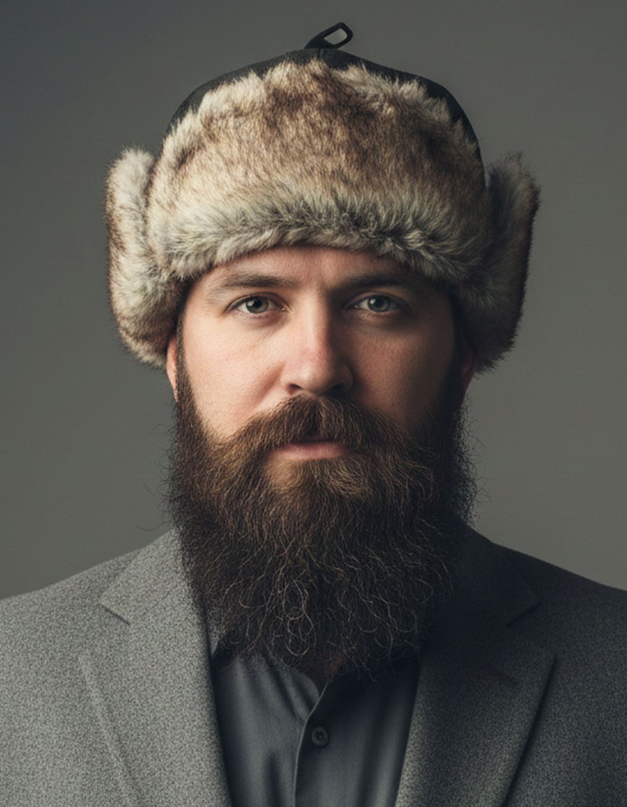 фото Мужчина в меховой шапке Грумант